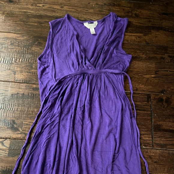 Three Seasons Maternity midi dress with empire waist - Picture 1 of 2